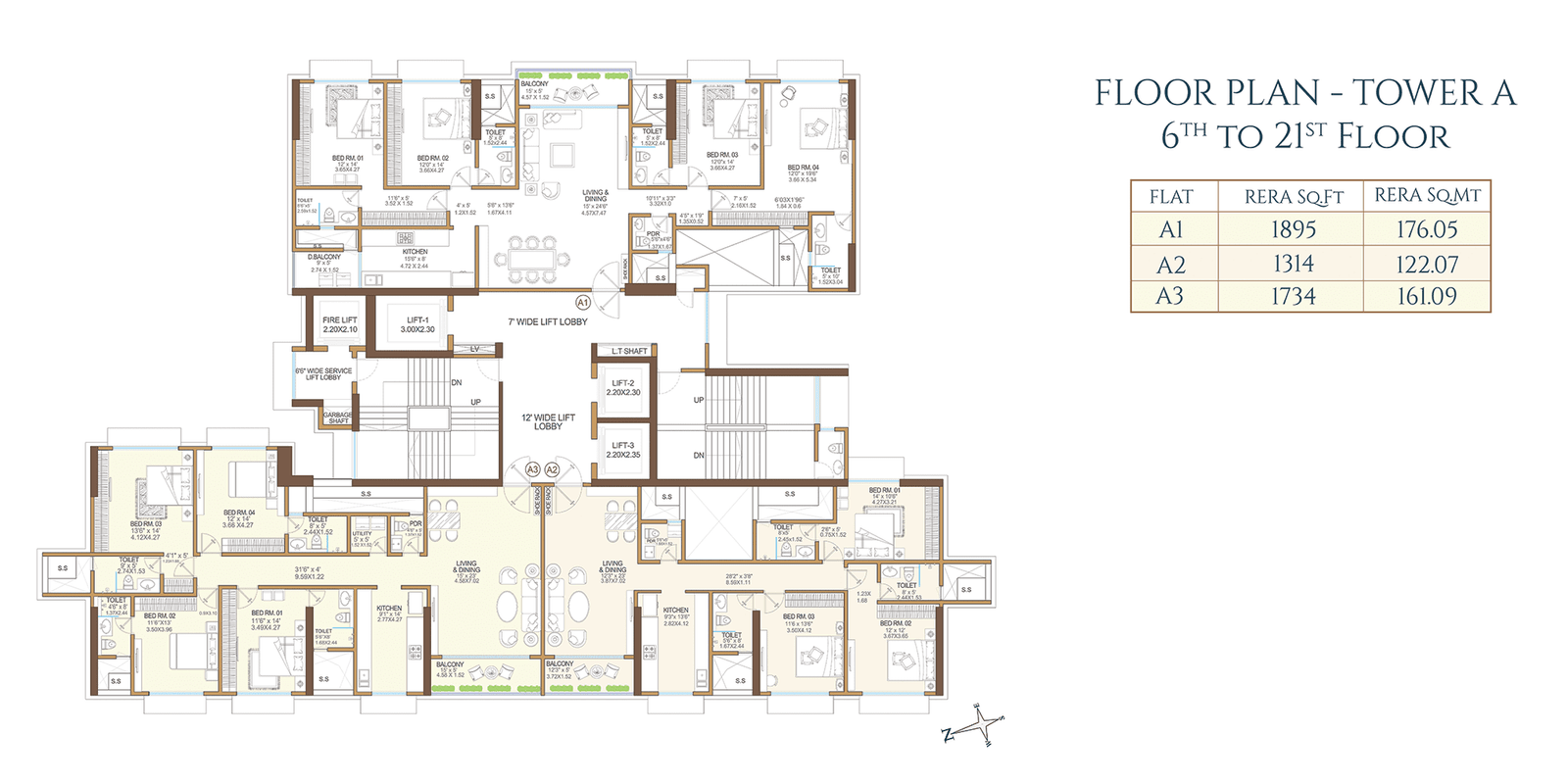 Tower A-Floor Plan