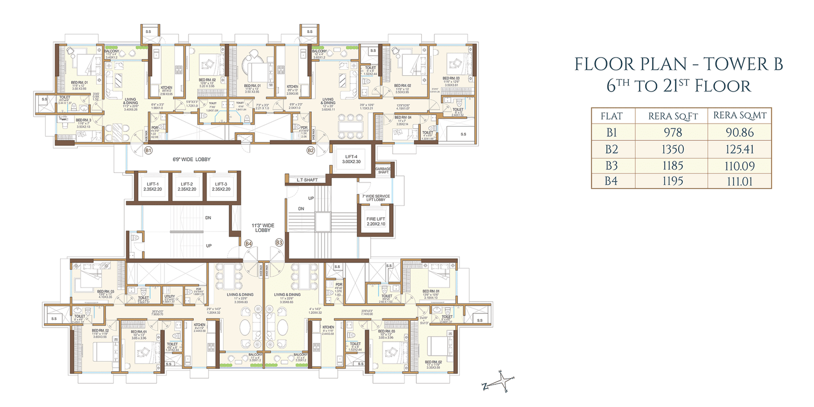 Tower B-Floor Plan